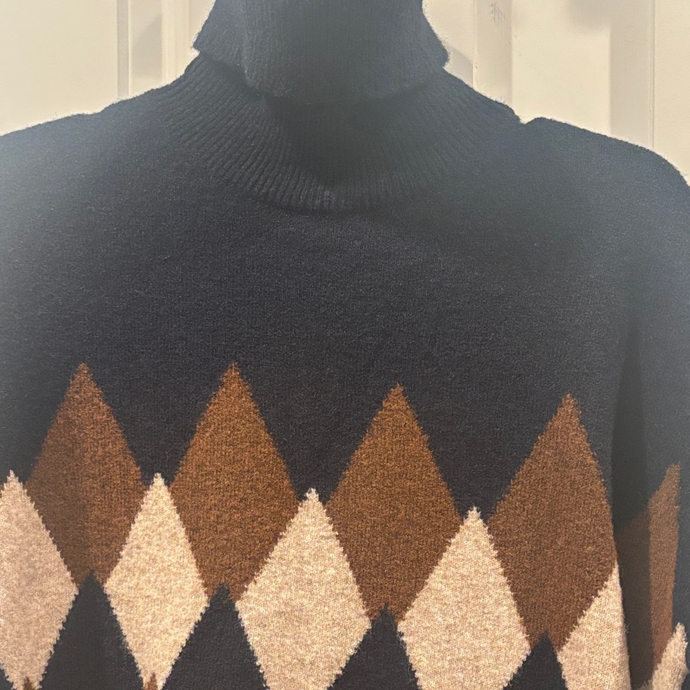 NWT ‘Vineyard Vines’ Argyle Wool Blend Sweater - Picture 9 of 9